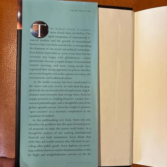 On Globalization by George Soros Hardcover Book Neoliberalism Dark Money Politic - Picture 4 of 8